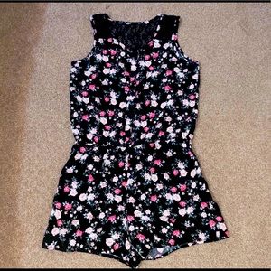 Black Button Down Romper